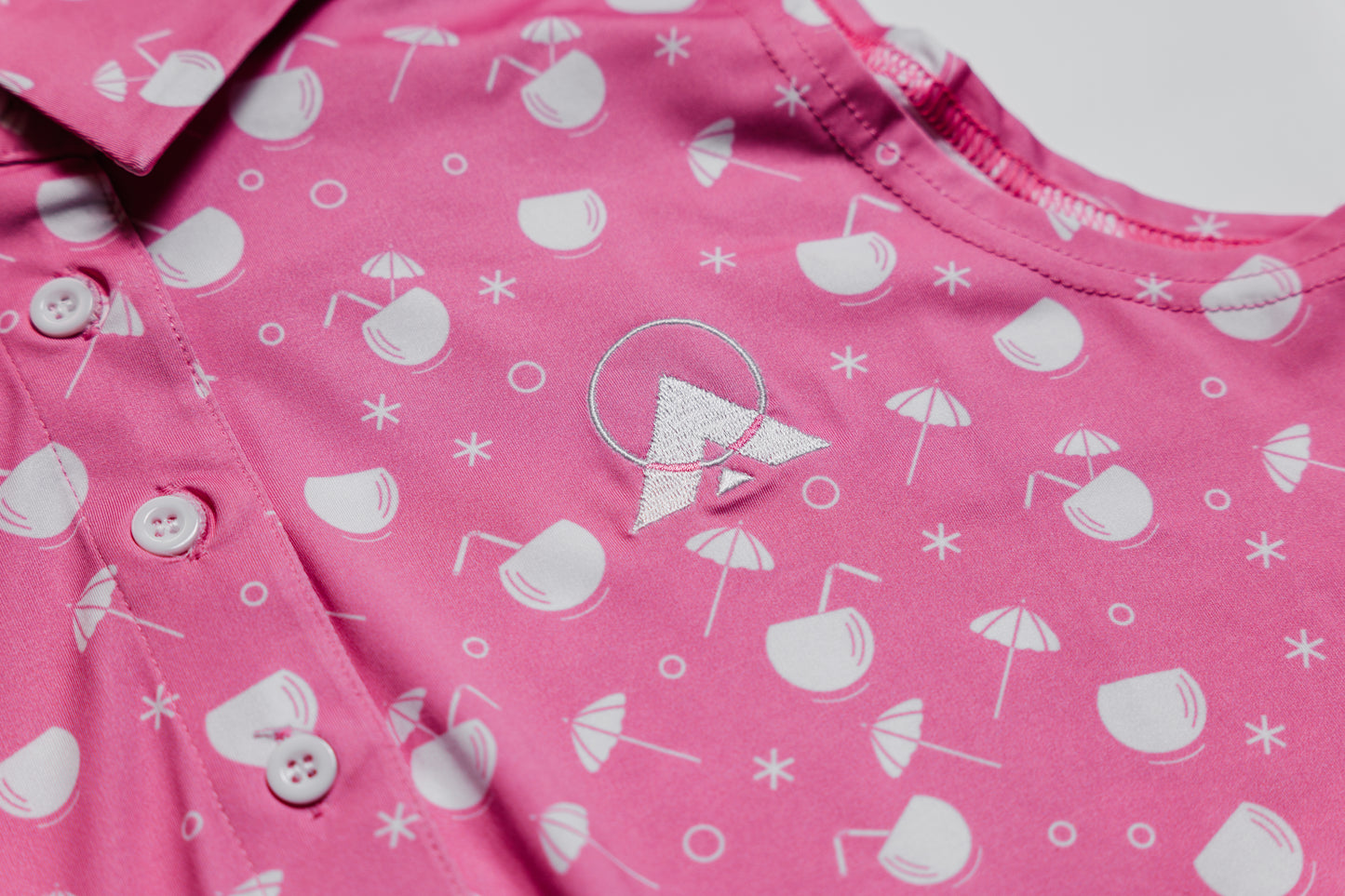 (WOMENS) PINK PARADISE POLO
